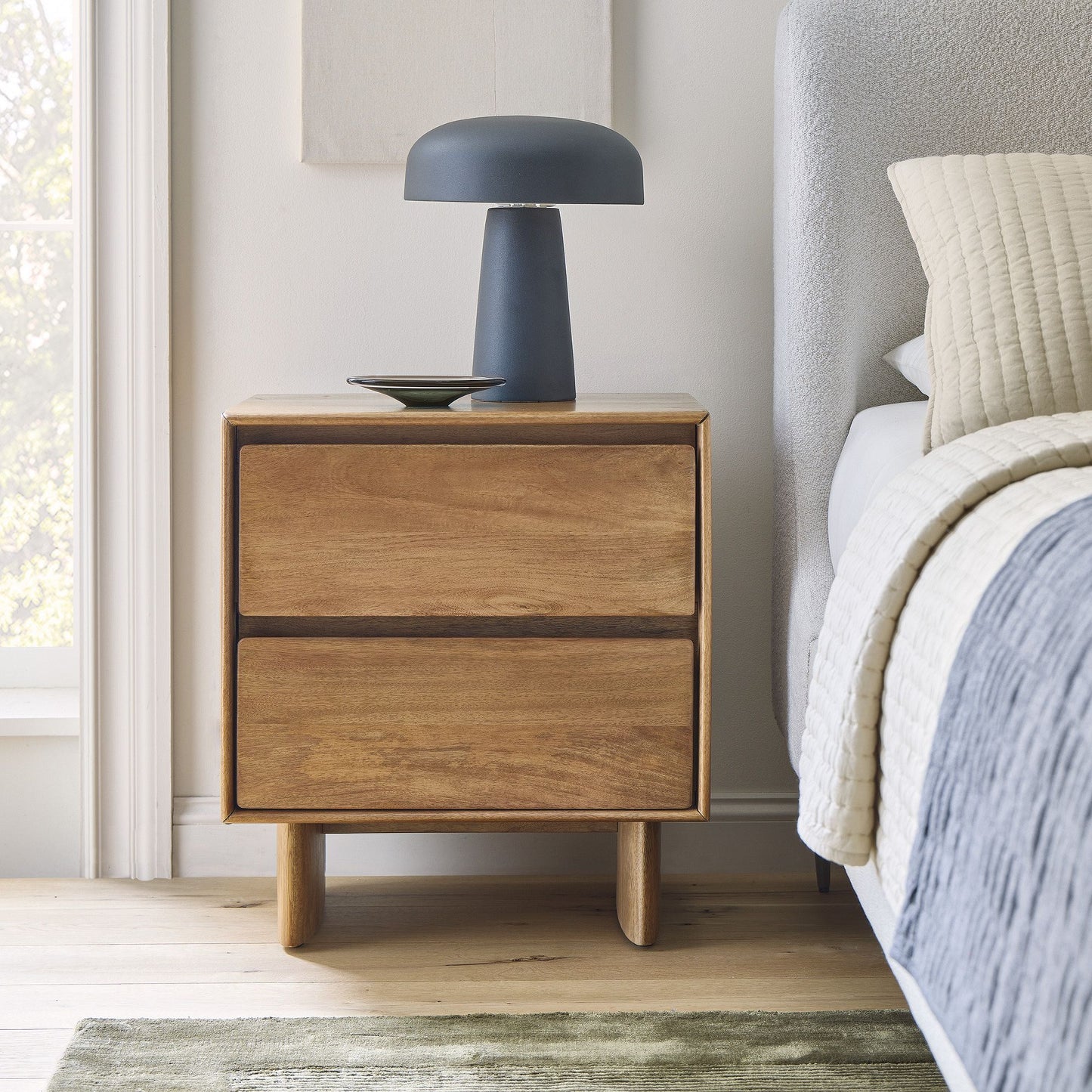 CASTILLA - 2 drawer Nightstand