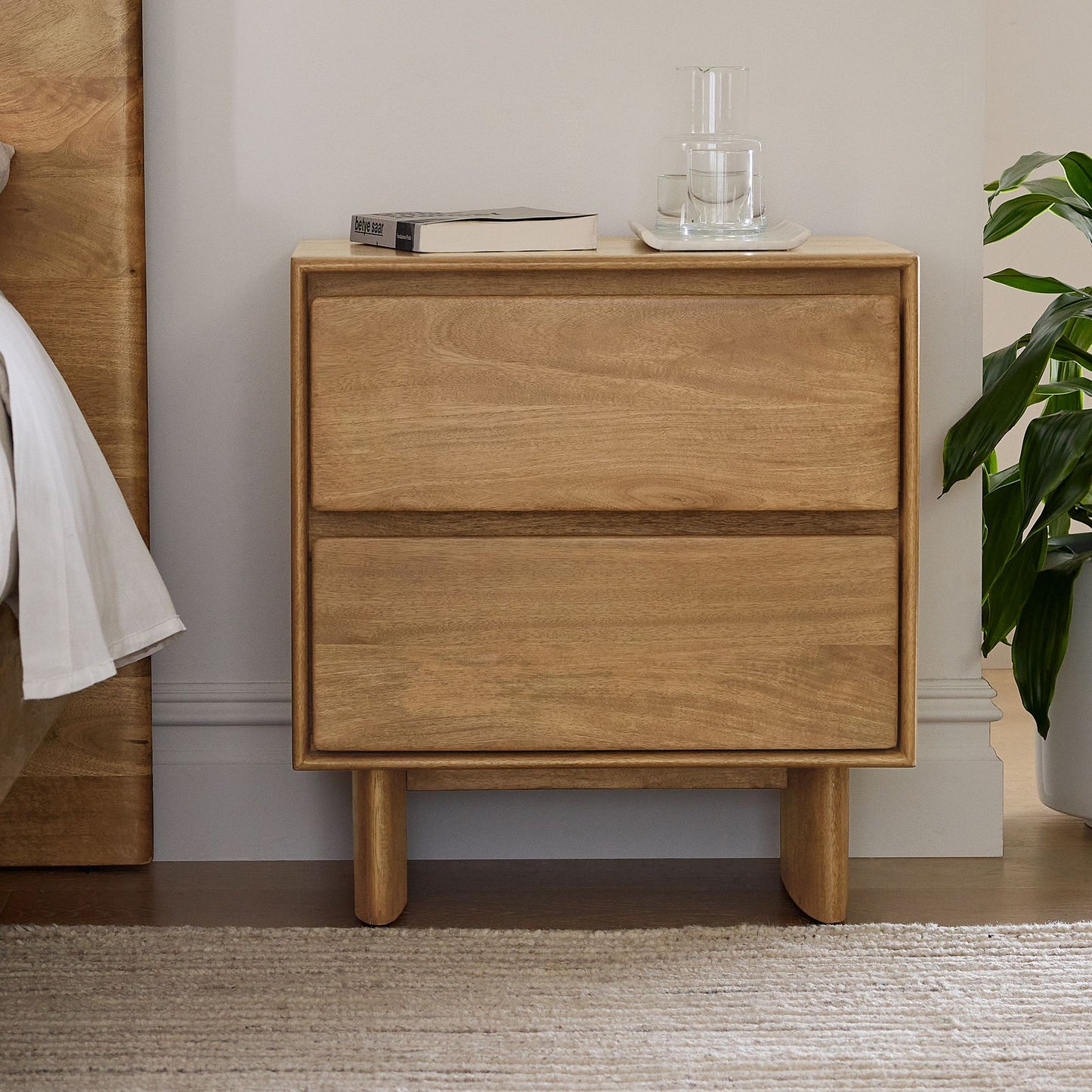 CASTILLA - 2 drawer Nightstand